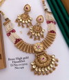 Antique Design Brass High Gold Plated Hasadi Set Neckless Wholesale Online
